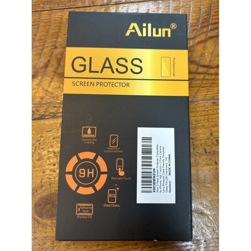 iPhone 14 Ailun Tempered Glass Screen Protectors-3 Pack